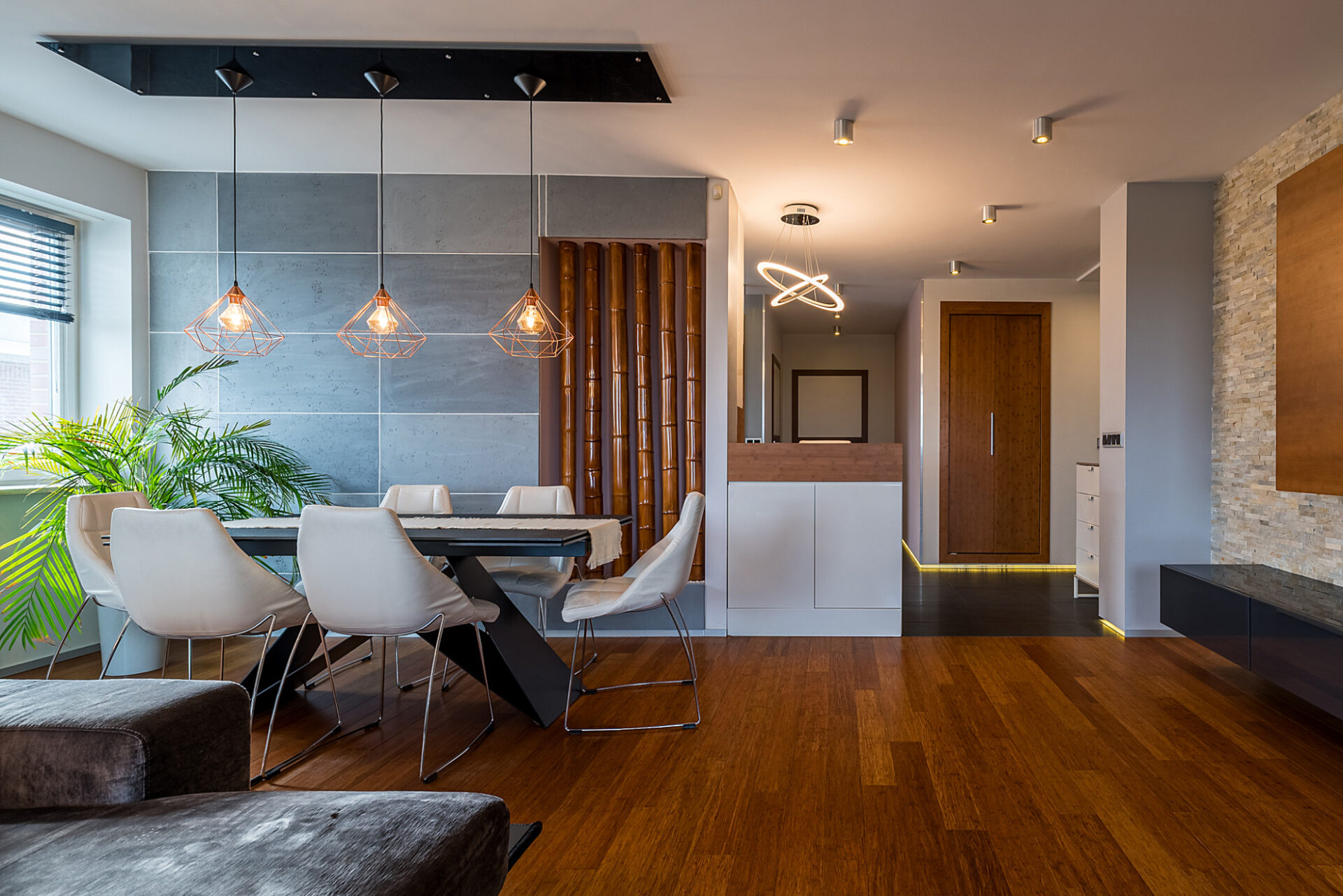 Taras na dachu z widokiem na Wisłę Wysoki standard