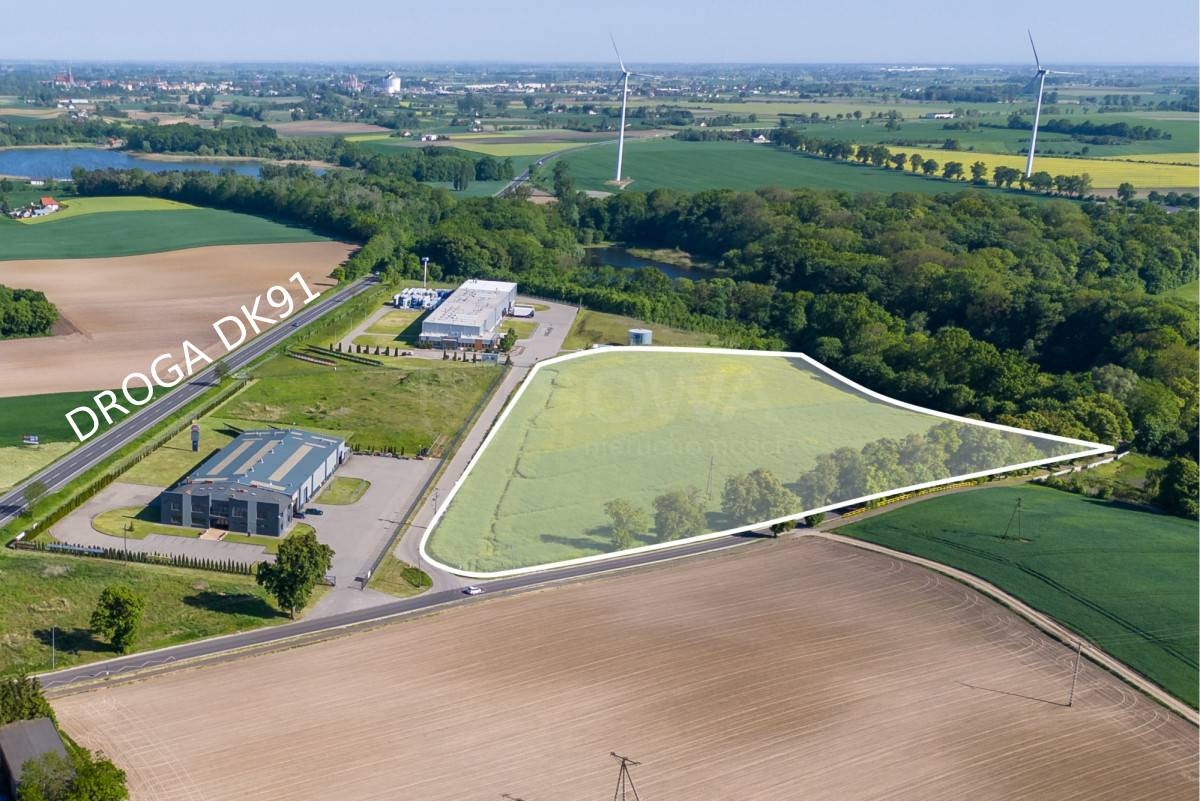 Duża działka przemysłowa z MPZP koło Torunia